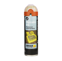 Spray de marquage, tous temps, orange, 500ml, Mercalin
