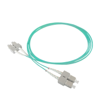 Jarretière optique duplex OM3, SC/PC-SC/PC, 1.8mm, 3m