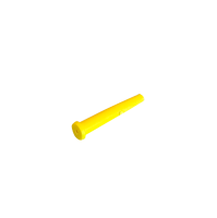 Bouchon en caoutchouc, 3,5 mm, sachet de 500 pièces, jaune, Maunt