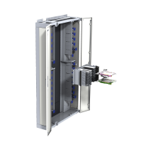 Rack LISA, CDR 900, 47HE, porte perforée gauche et droite, noir
