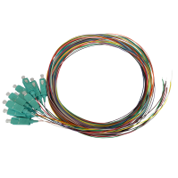 Pigtail set 12st, OM3, SC/PC, gekleurd, 2m