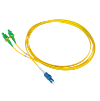 Jarretière optique duplex SM, LC/PC secure-SC/PC secure key, 1.8mm, 30m