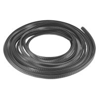 Profil de protection, plastique, rouleau 5m, noir, Wibe