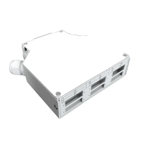 Rail DIN, Fois, 6 voies, adaptateurs duplex SC