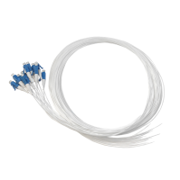 Pigtail set 12st, SM, LC/PC, wit, 2m