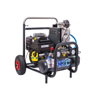 Compressor KPM 3.5, Benzine, Schroef, 400l/min, 10 bar, KTC
