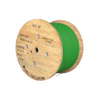 Câble DAC intérieur/extérieur, D-DAC, LSZH, CPR Dca, 2 voies, SM, G.657A1, 250um, 6.1mm, vert (Delta Fiber NL)