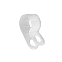 P-clip beugel, 3/8 inch, clipdikte 1.4mm, transparant, zak 100st