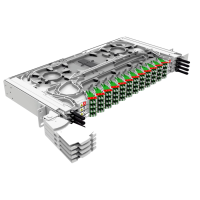 Panneau de répartition ODF LH – étrier de protection, 96 ports, SM, LC/APC, 1U