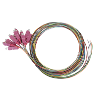 Pigtail set 12st, OM4, SC/PC, gekleurd, 2m