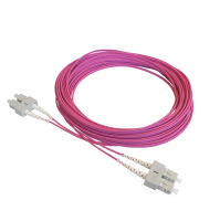 Jarretière optique duplex OM4, SC/PC-SC/PC, 1.8mm, 20m
