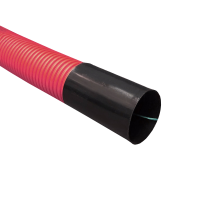 Tuyau flexible en PE, 110mm, rouleau de 50m, rouge