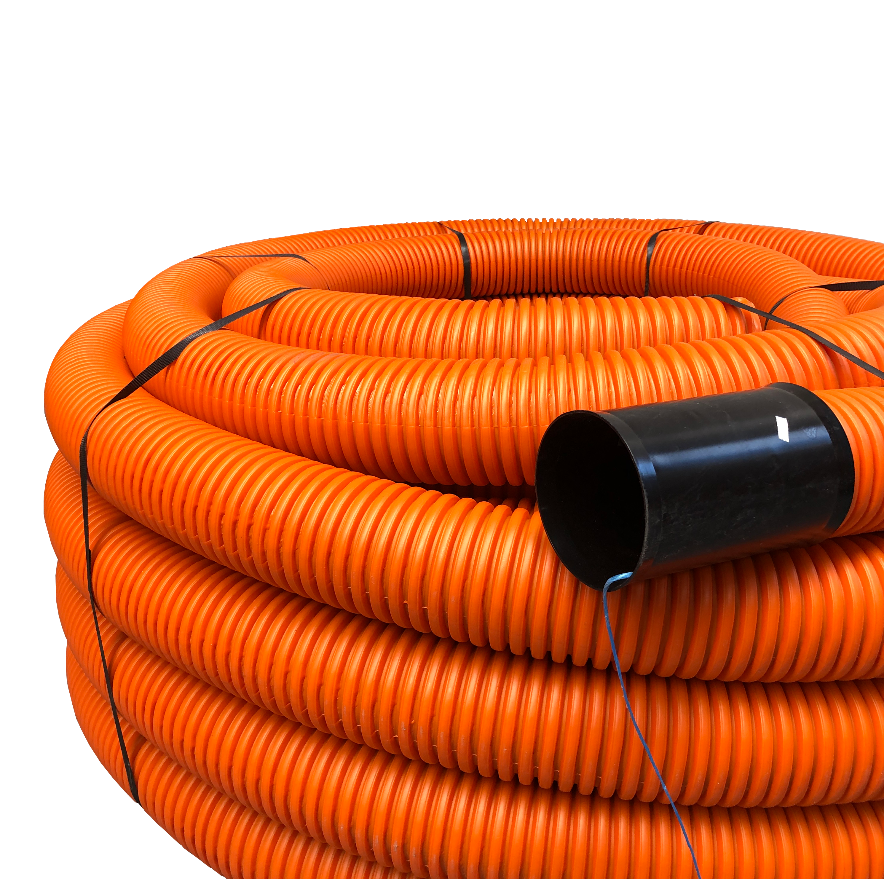 Tuyau flexible en PE, 110mm, rouleau de 50m, orange