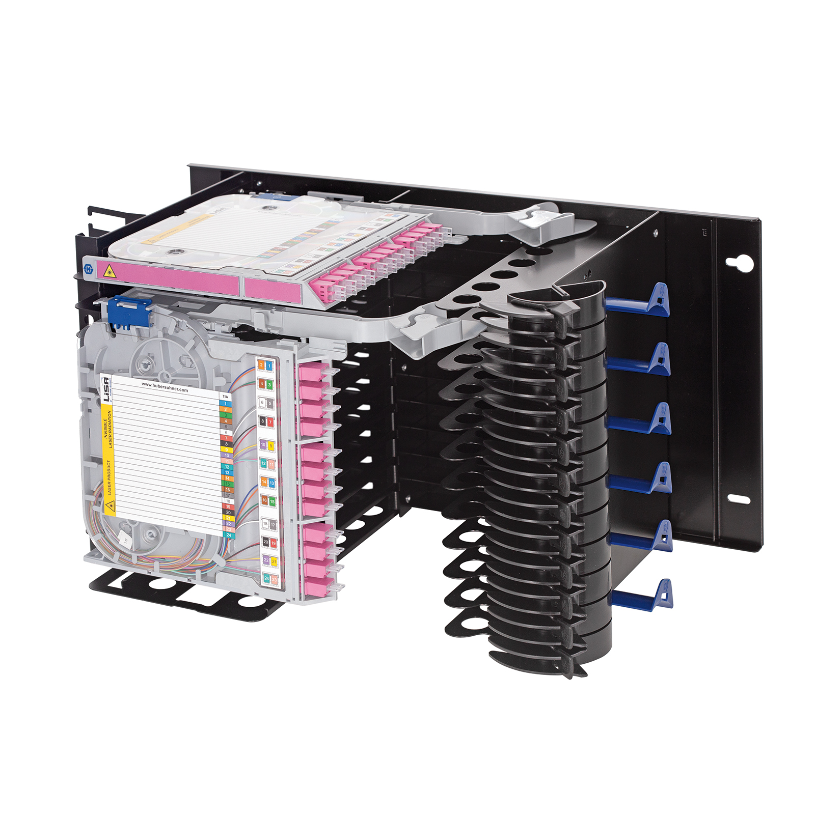 LISA chassis, 6HE, zwart