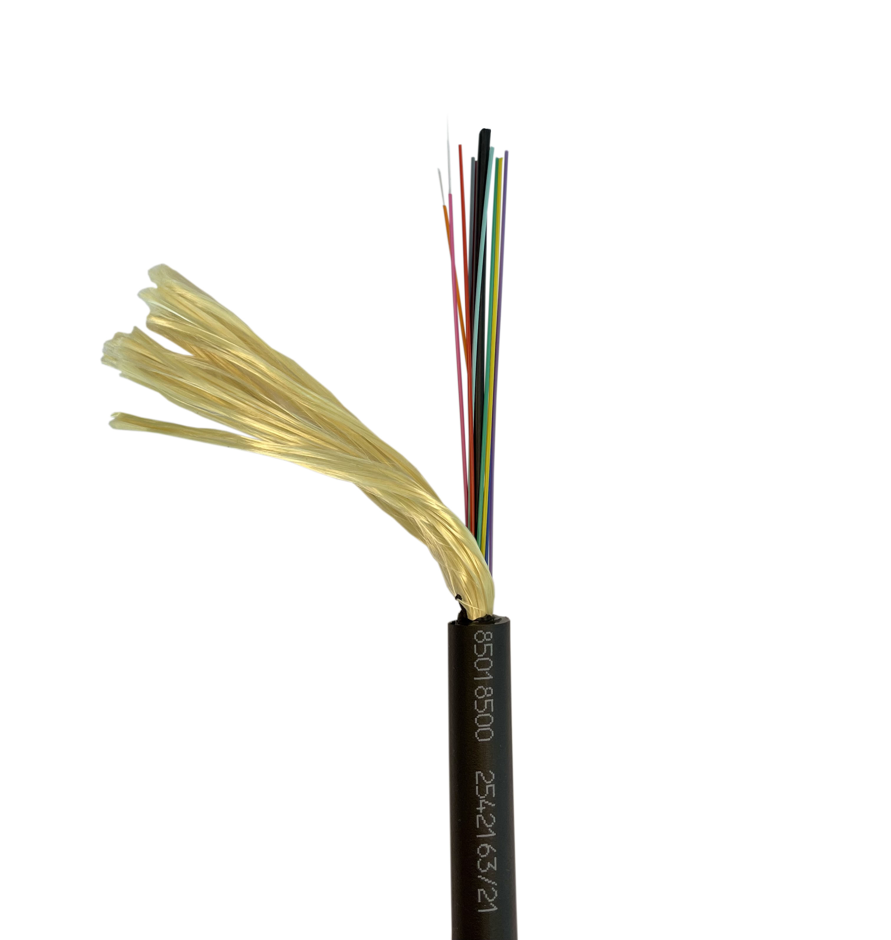 Câble pour chaîne de traînage, 12 voies, OM3, 250um, 13.0mm, PUR, noir
