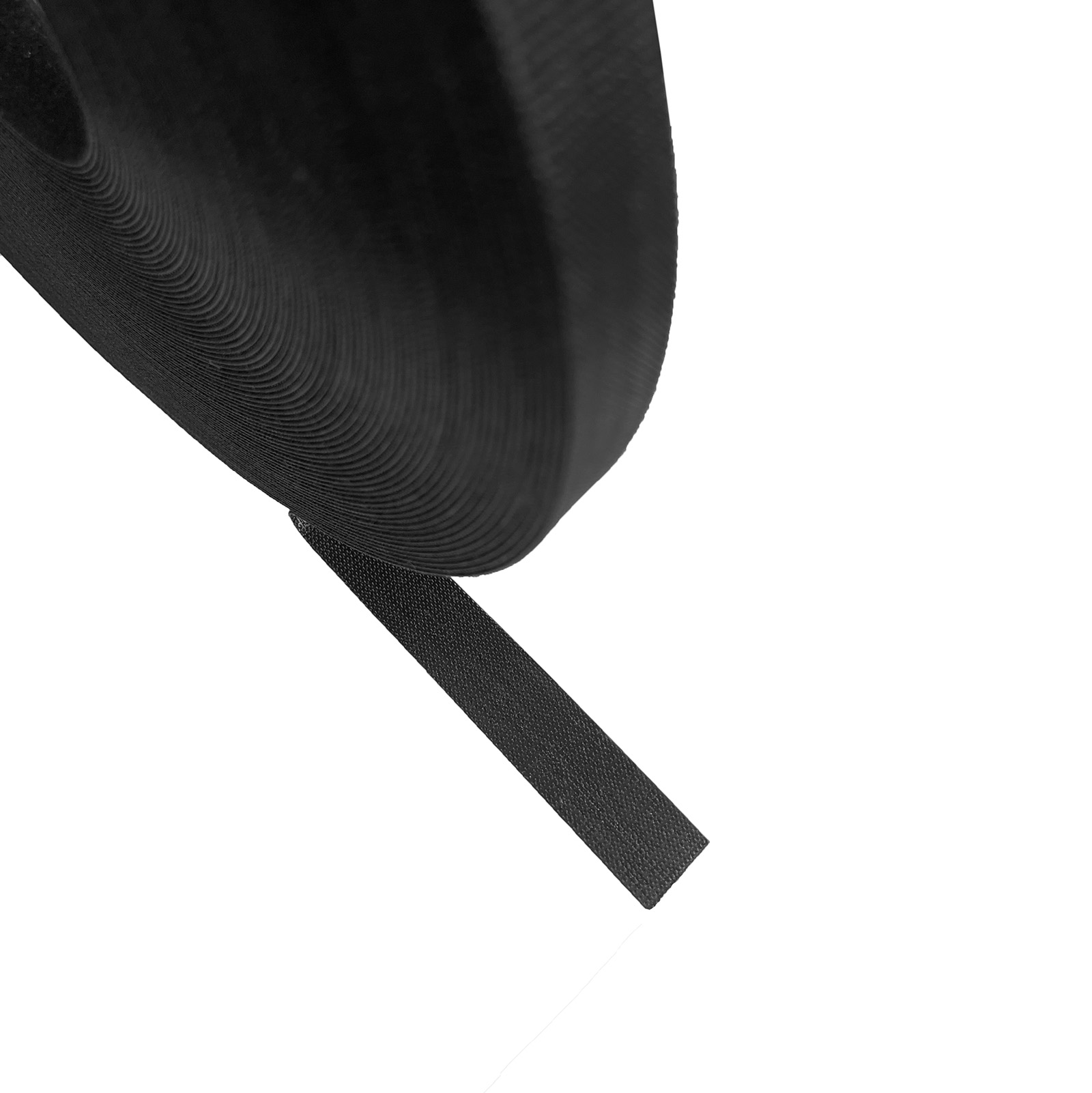 Klittenband BTB, Velcro, 12.7mm, rol 22.9m, zwart