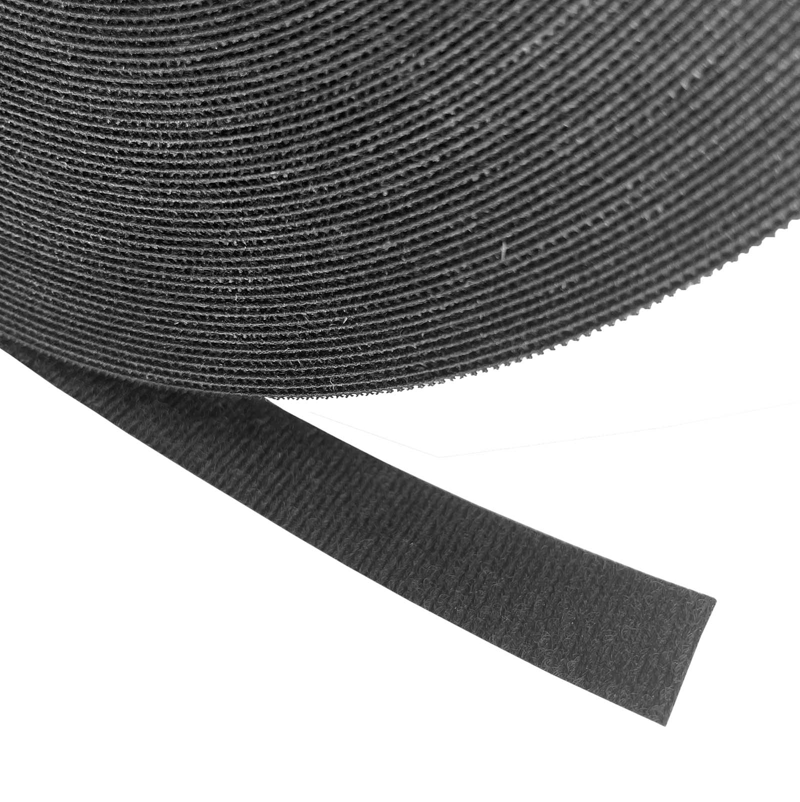 Klittenband BTB, Velcro, 12.7mm, rol 22.9m, zwart