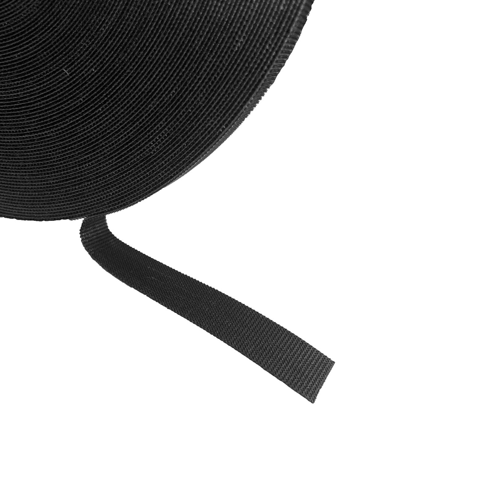 Klittenband BTB, Velcro, 12.7mm, rol 22.9m, zwart