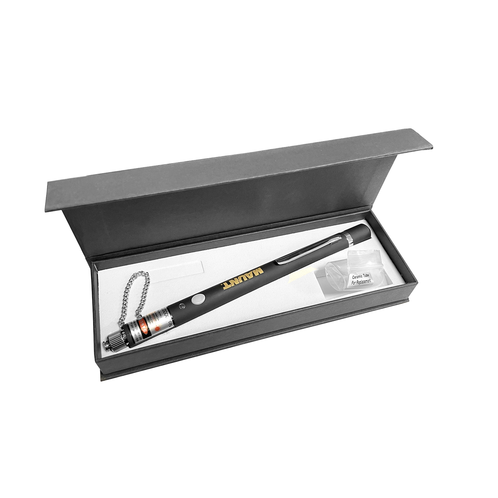 Glasvezel laserpen, compact, 20mW, 10km