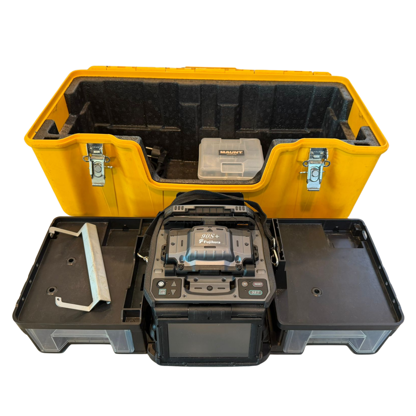 Tweedehands lasapparaat, 90S+, 12359 lassen, bouwjaar 2023, inclusief CT-50 cleaver, Fujikura